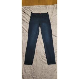 SPANX Denim Leggings Womens Small Pull On Jeggings Dark Wash Stretch Skinny